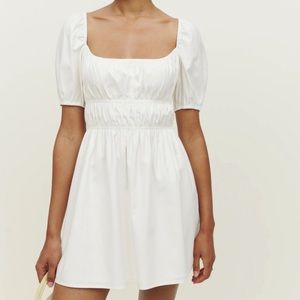 Reformation Woods White Mini Dress
